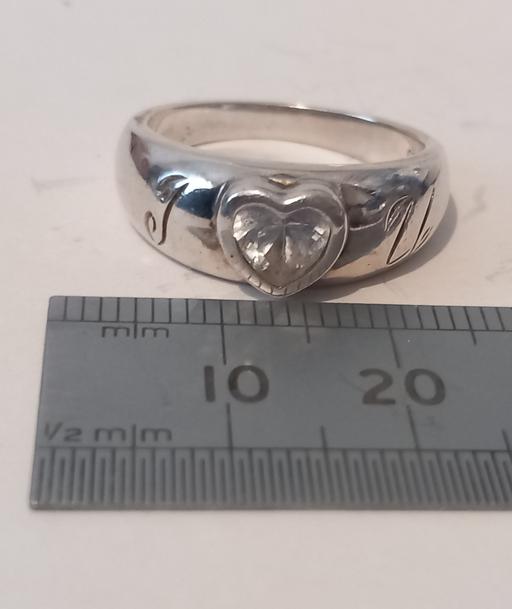  — Vintage 925 Sterling Silver "I Heart U" ring