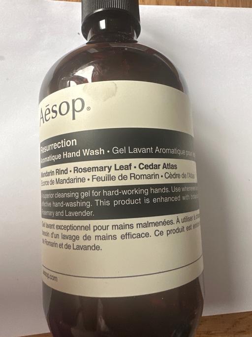  — Aesop hand wash