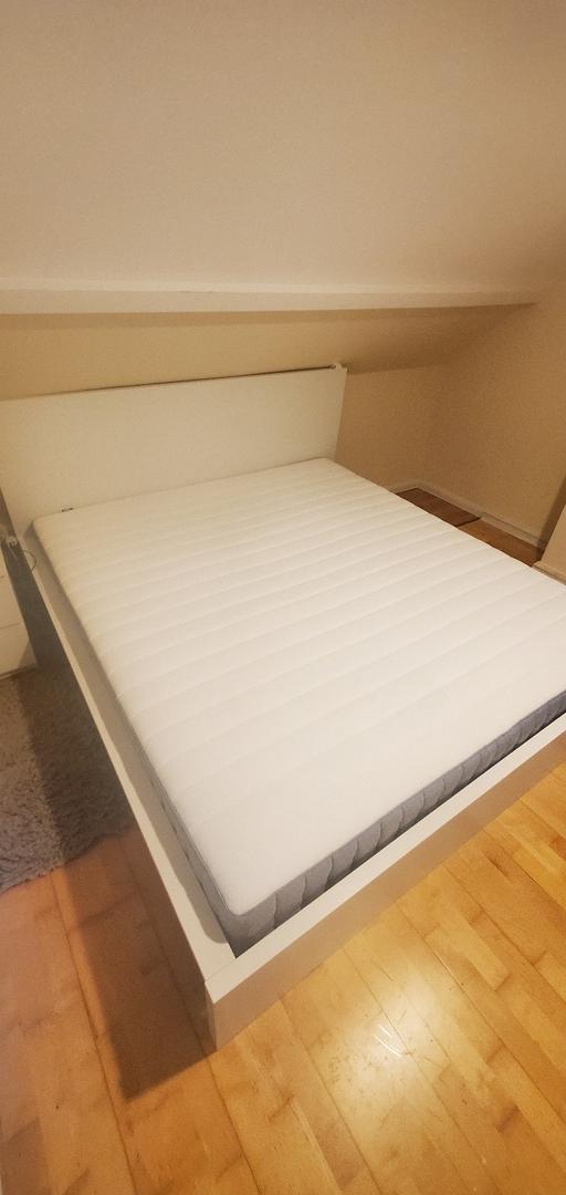  — King Size Bed Frame with Mattress + Protector