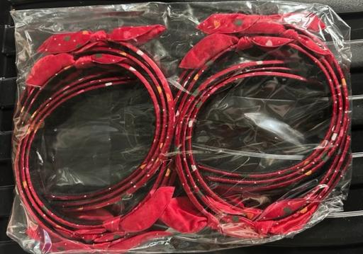  — 12 red hairbands