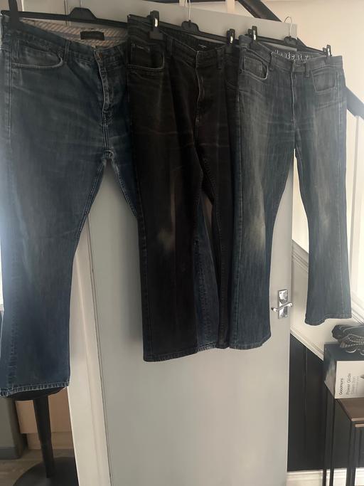  — 3 pair mens jeans size 36” waist
