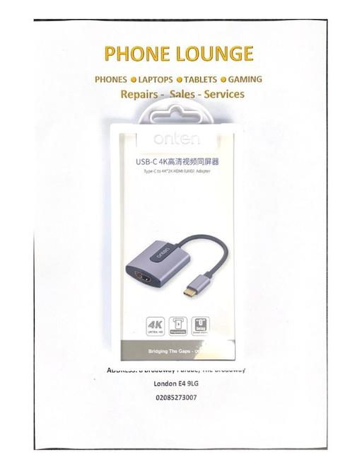  — ONTEN Type C to 4k HDMI Adaptor