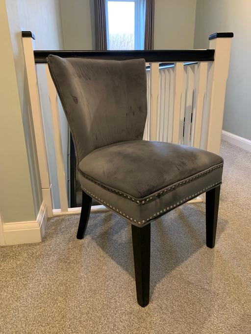  — suede chair