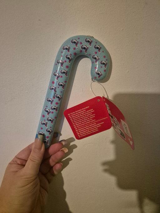  — new Disney Stitch 18cm Plastic Candy Cane