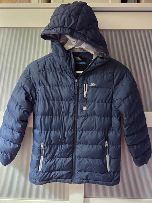  — Age 7-8 TRESPASS navy coat