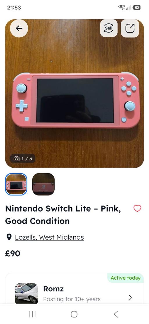 — Nintendo switch lite - Pink 2026 version