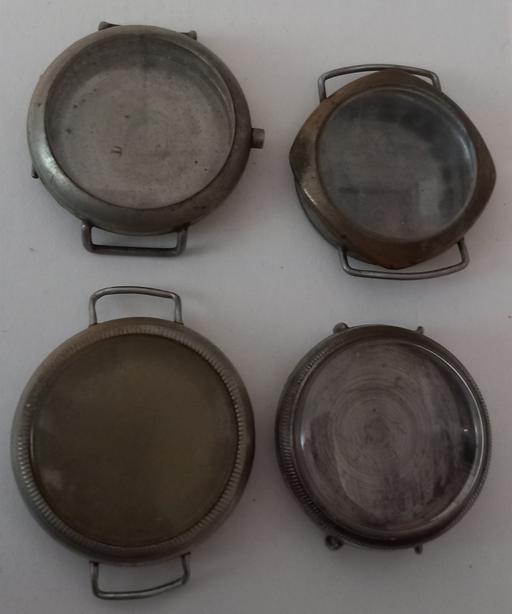  — 4 Antique WWI Trench Watch Cases
