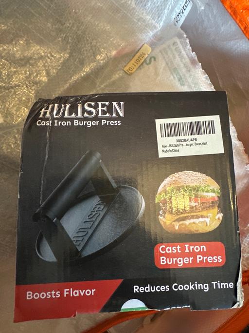  — New cast iron burger press