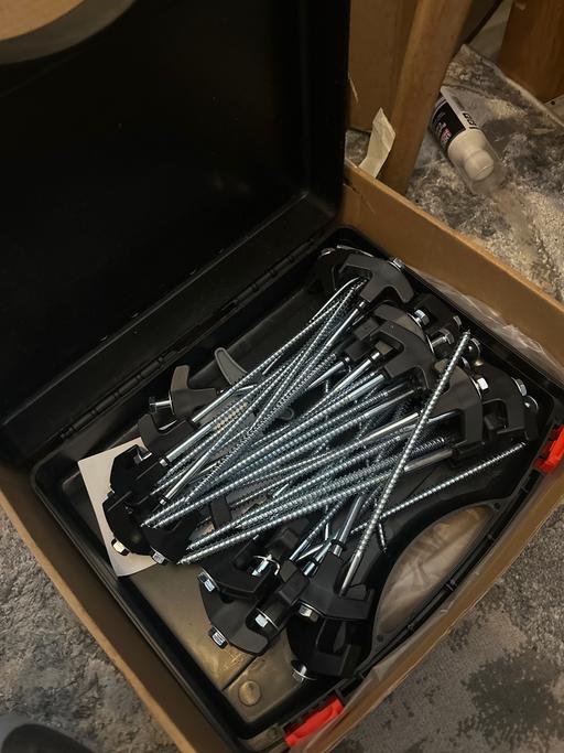 — Brand new case of tent pegs