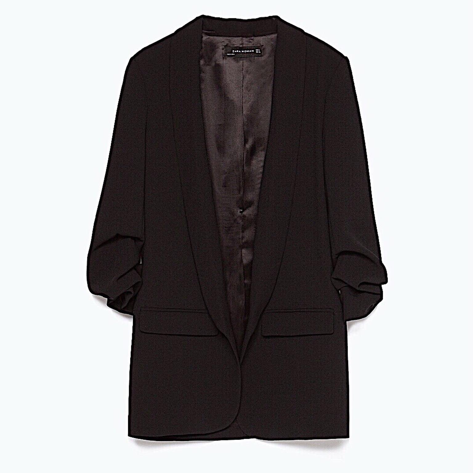 Zara черный пиджак 2023