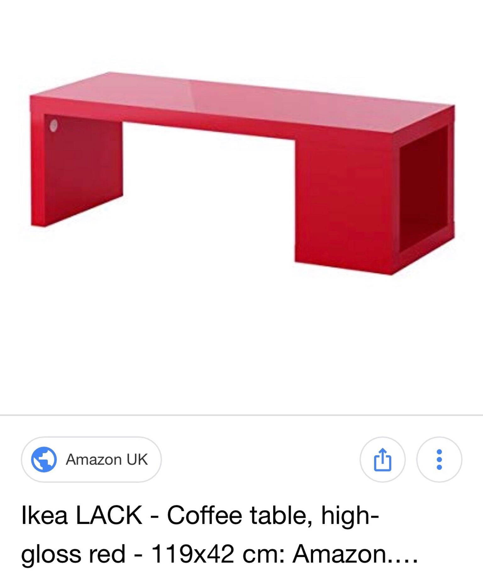 Стол икеа ЛАКК красный